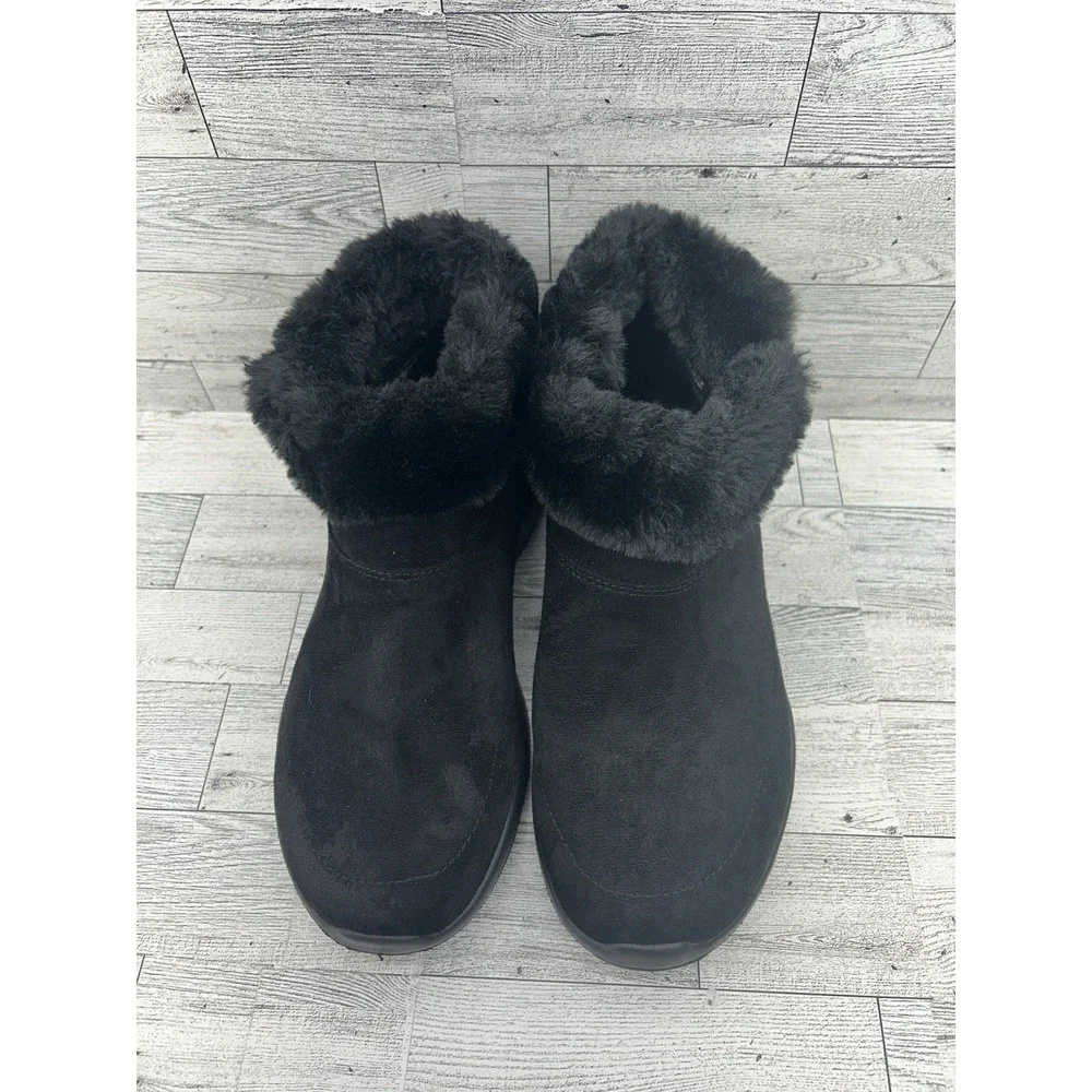 Skechers On The Go Gen 5 Goga Mat 144014W Black Suede‎ Ankle Boots Women Size 7W